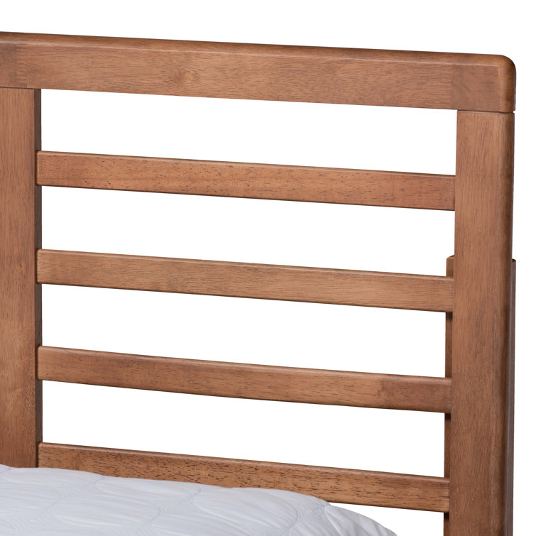Ash Walnut King Size Wood Frame Upholstered Storage Bed with 3 Drawers