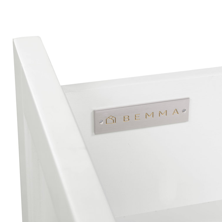 Montauk Pure White 36'' Single Bathroom Vanity with White Granite Top