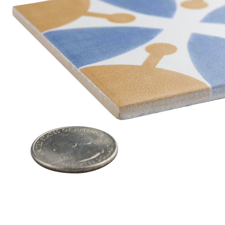 Revival Mini 4" White Ceramic Matte Square Tile