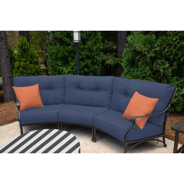 Sunbrella 16" Orange Polyester Square Throw Pillow