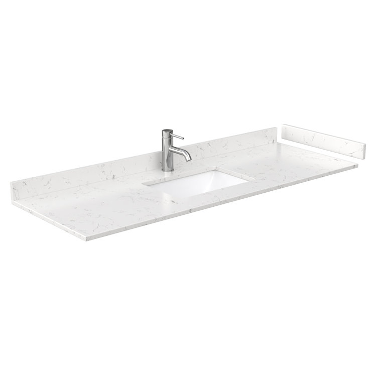 Avery 60'' Dark Blue Marble Top Single Vanity