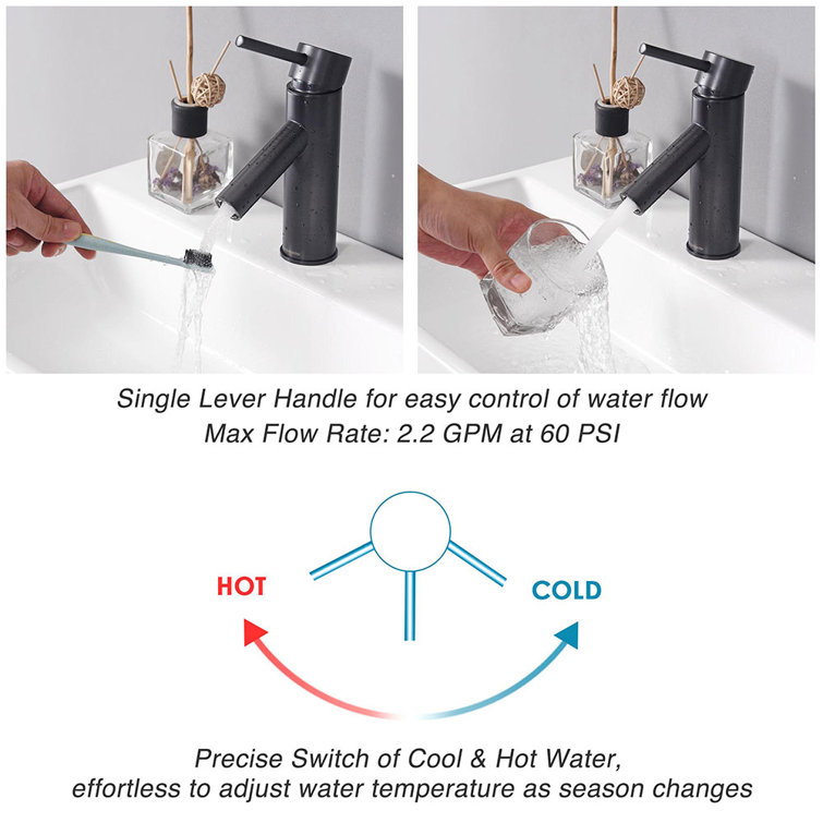 Oil Rubbed Bronze Single-Handle Bathroom Faucet