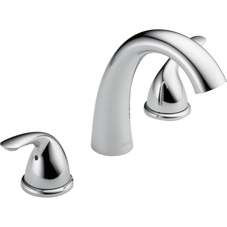 Sleek Modern Widespread Deck-Mounted Roman Tub Faucet in Chrome