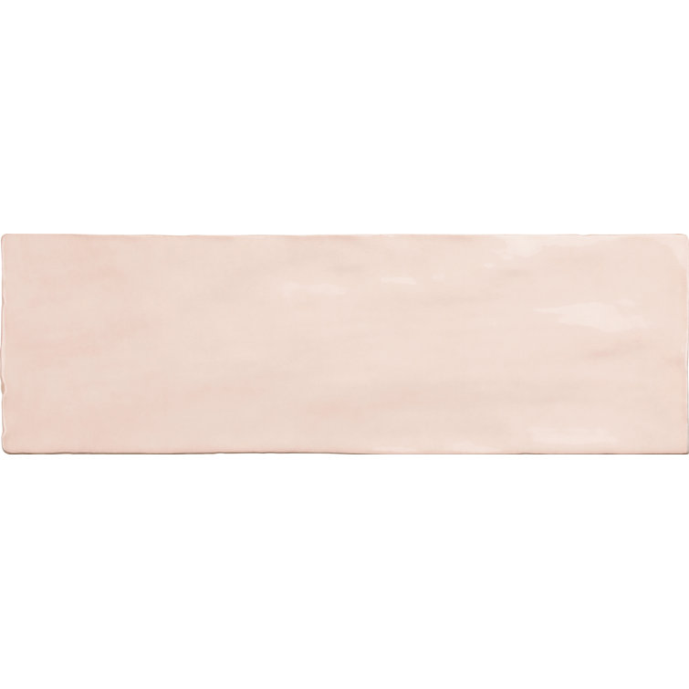 Duchess Glossy Pink Ceramic Subway Wall Tile