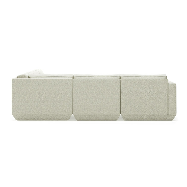 Podium Modular 5-Piece Corner Sectional in Copenhagen Fossil