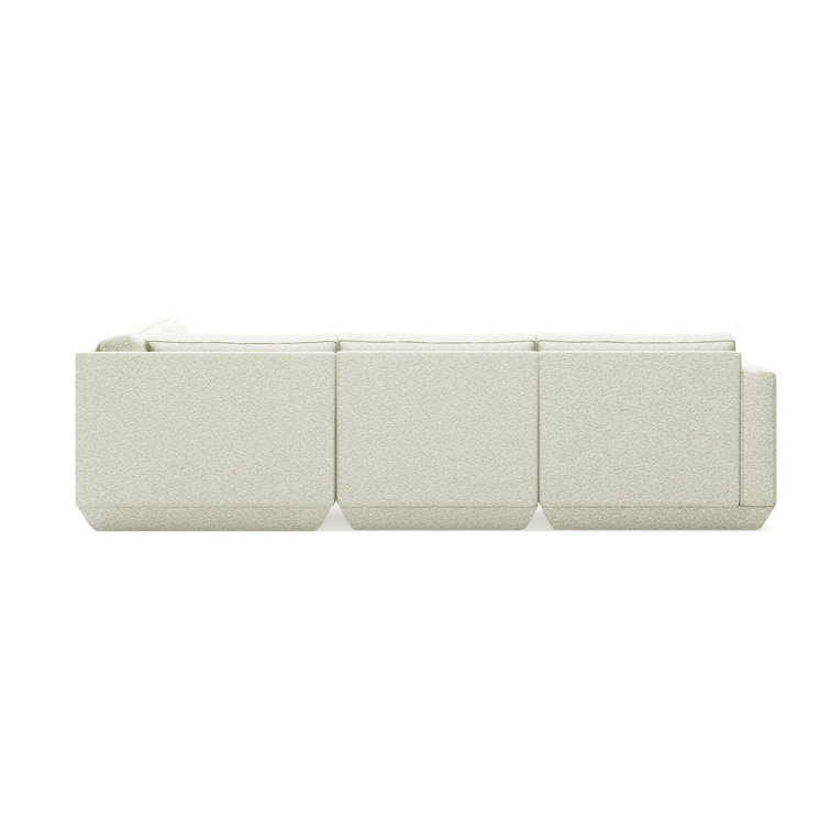 Copenhagen Fossil 4-Piece Pillow Back Modular Sectional