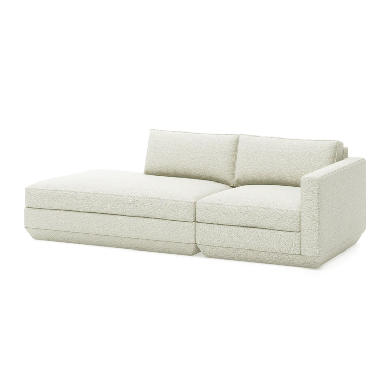 Copenhagen Fossil Two-Piece Fabric Track Arm Sofa