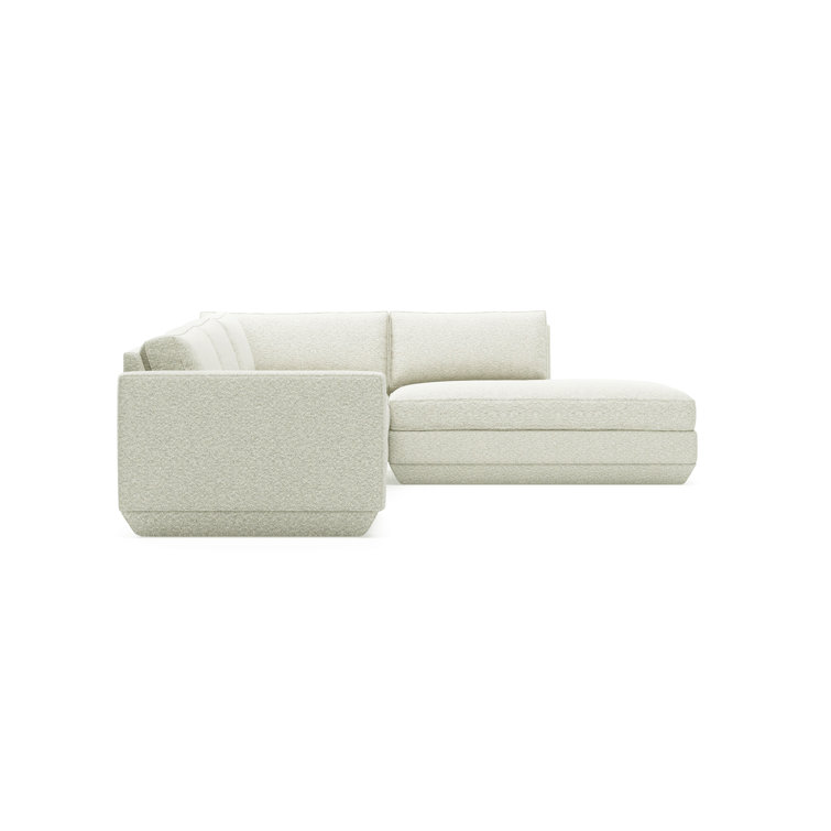 Copenhagen Fossil 4-Piece Pillow Back Modular Sectional