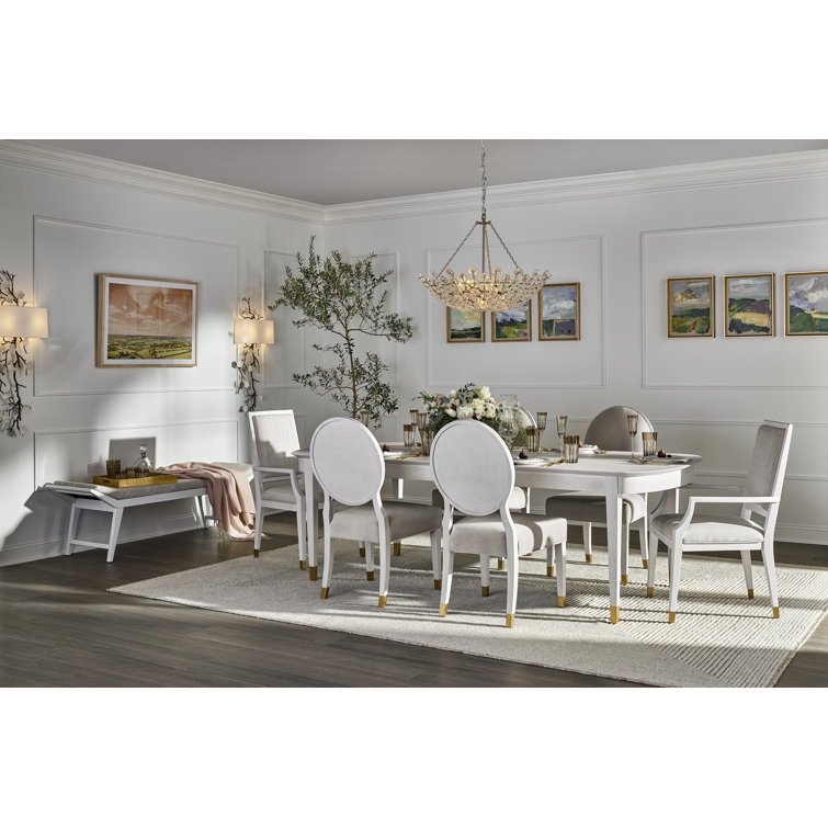 Gray Upholstered Wood Arm Chair with Metal Feet