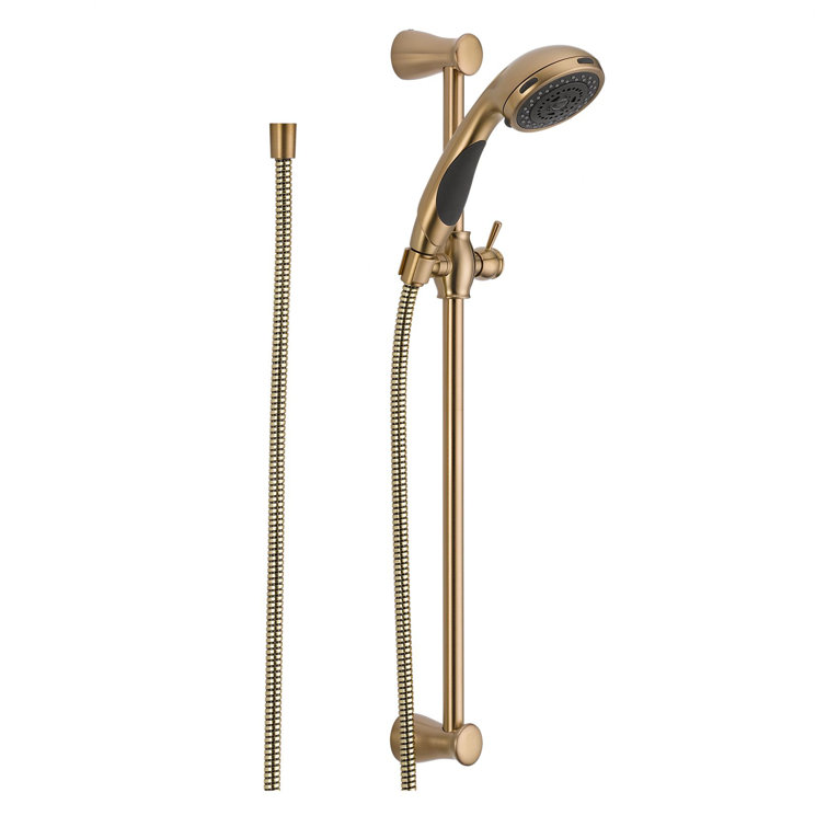 Champagne Bronze Adjustable Handheld Shower with Slide Bar