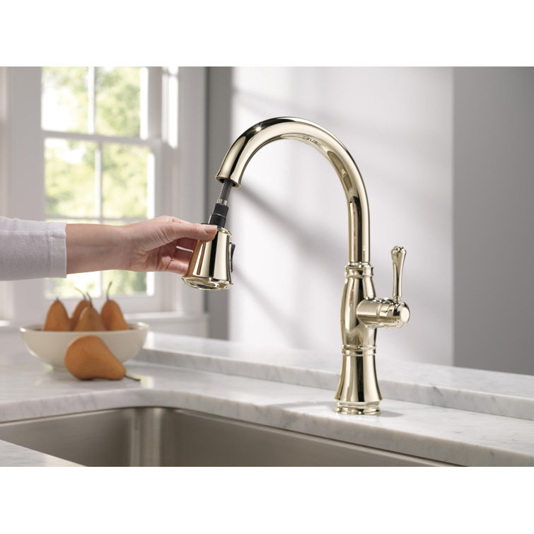 Classic Nickel Pull-Down Kitchen Faucet with Magnetic Docking Spray Head