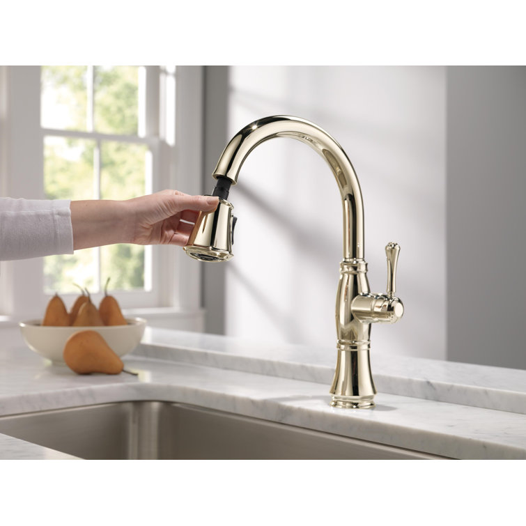Classic Nickel Pull-Down Kitchen Faucet with Magnetic Docking Spray Head