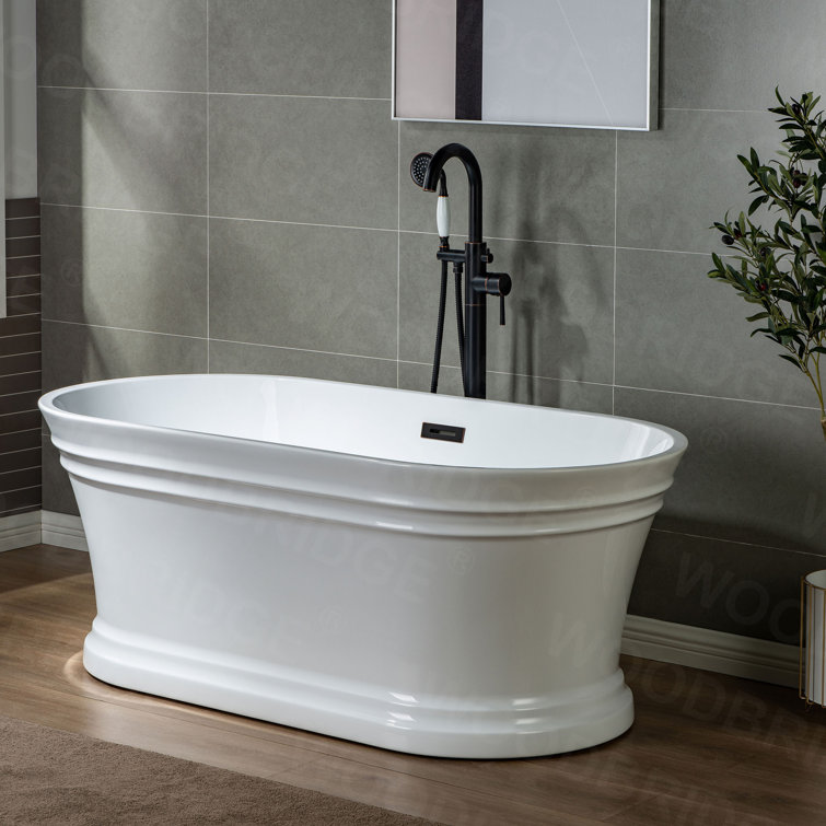 Chrome Freestanding Tub Faucet with Hand Shower