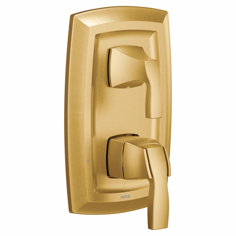 Brushed Gold Wall-Mounted Lever Shower Trim
