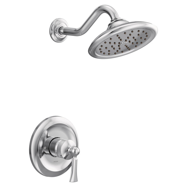 Classic Rain Shower Wall-Mounted Kit in Distressed Bronze