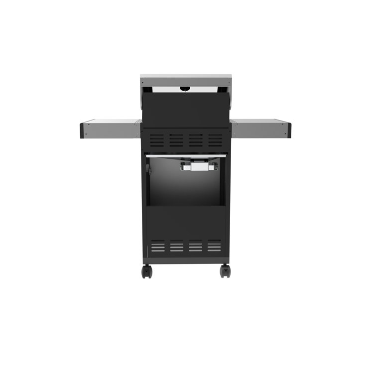 Monument 2-Burner Stainless Steel Propane Gas Grill with Clearview Lid