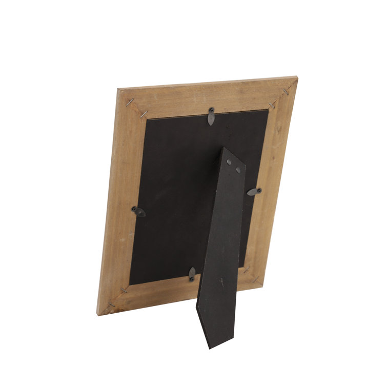 Light Brown Wood Beaded 6" x 8" Photo Frame