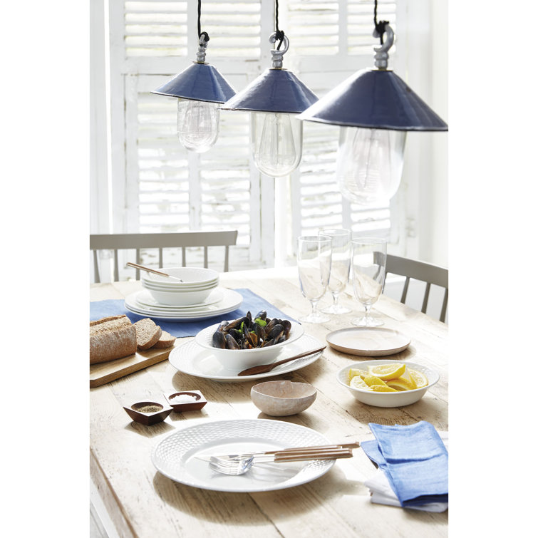 Nantucket White Bone China Basket Weave Creamer