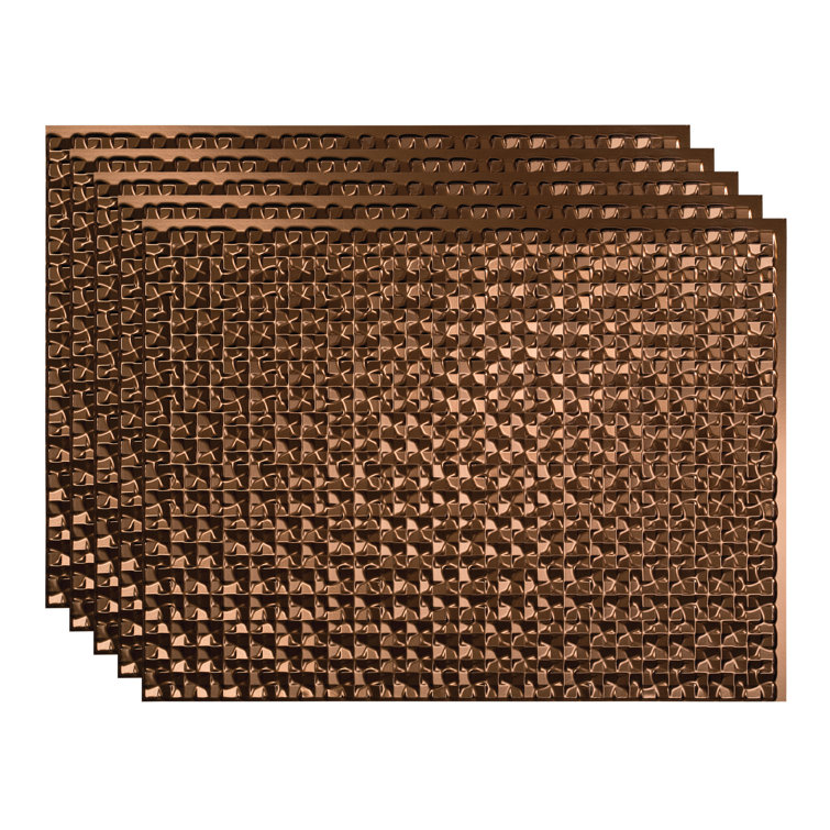 Oil Rubbed Bronze Vinyl Decorative Backsplash Kit, 24" x 18"