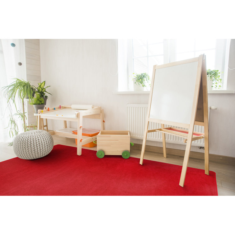 Endurance Red 6' x 9' Tufted Synthetic Area Rug