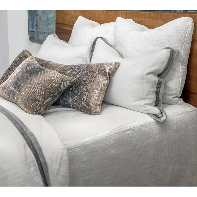 White Cotton Chunky Woven Euro Sham