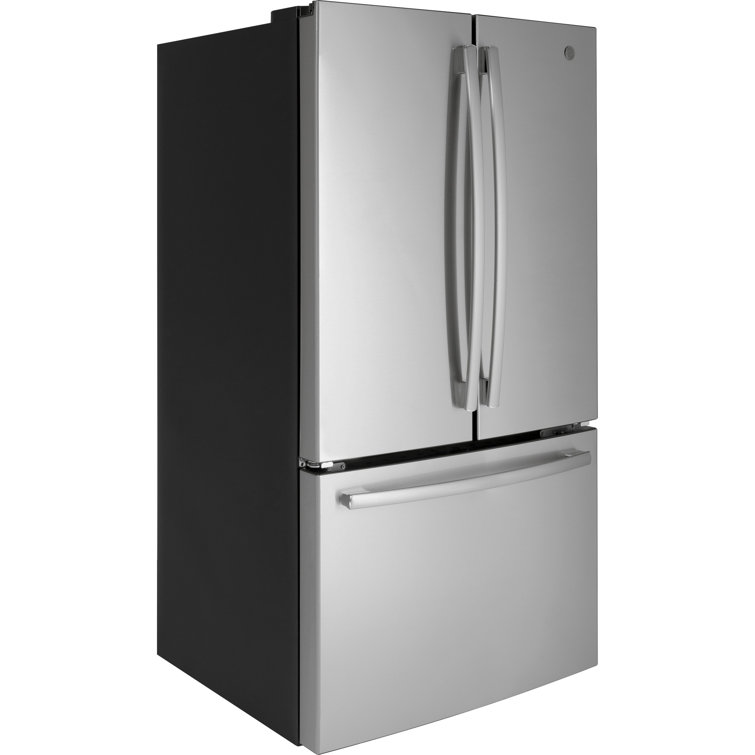 GE 36" Stainless Steel French Door Refrigerator with Ice Maker