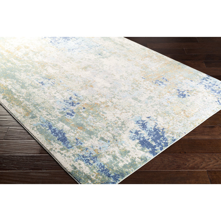 Bodrum Mid-Century Modern Red Spot Rectangular Rug, 5'3" x 7'3"
