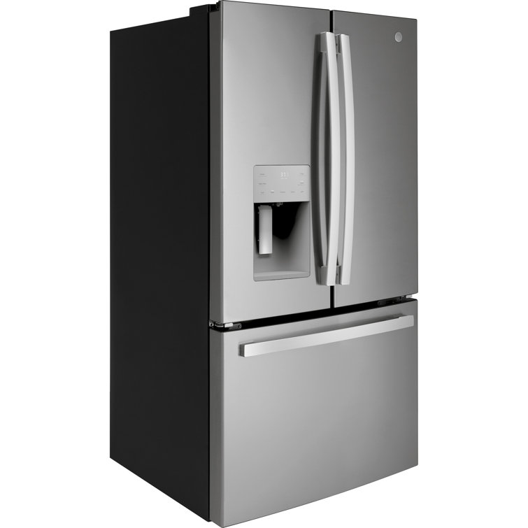 Stainless Steel French Door Refrigerator with Ice Maker and Smart Features