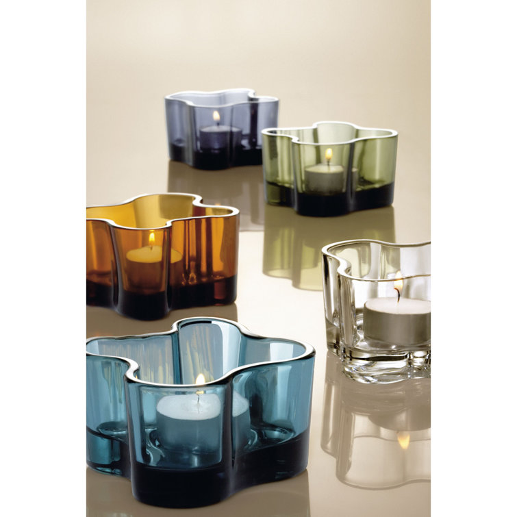 Aalto Seville Orange Ceramic Tealight Holder