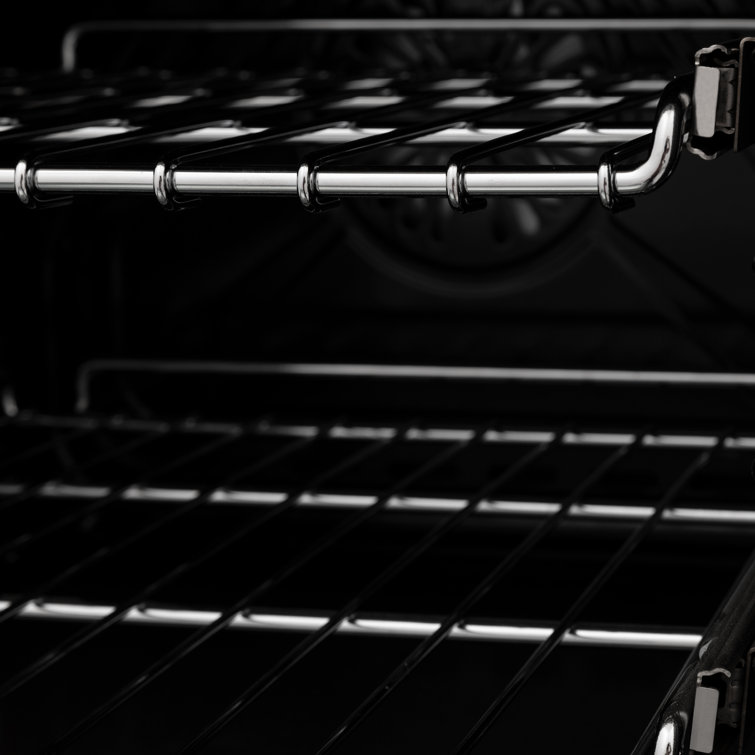 ZLINE 36" DuraSnow Stainless Steel Dual Fuel Range with 6 Burners