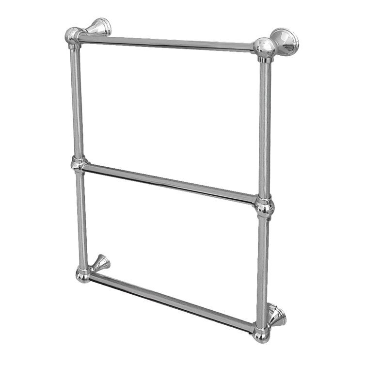 Maximilien 24-Inch Polished Chrome Wall Mounted 3-Bar Towel Rack
