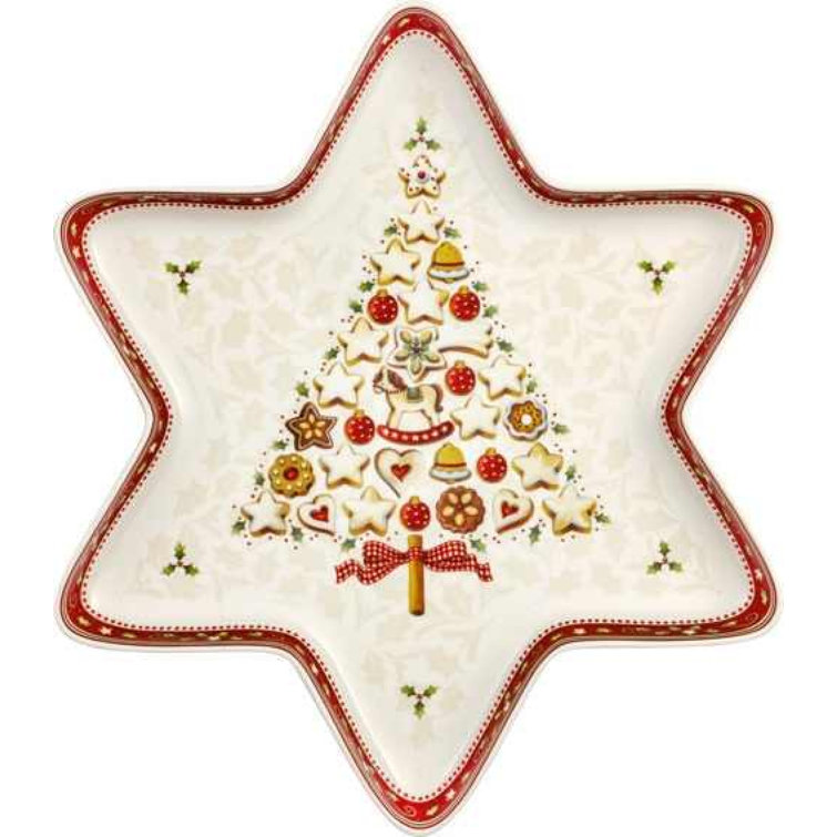 Christmas Star Shaped Ceramic Serving Platter