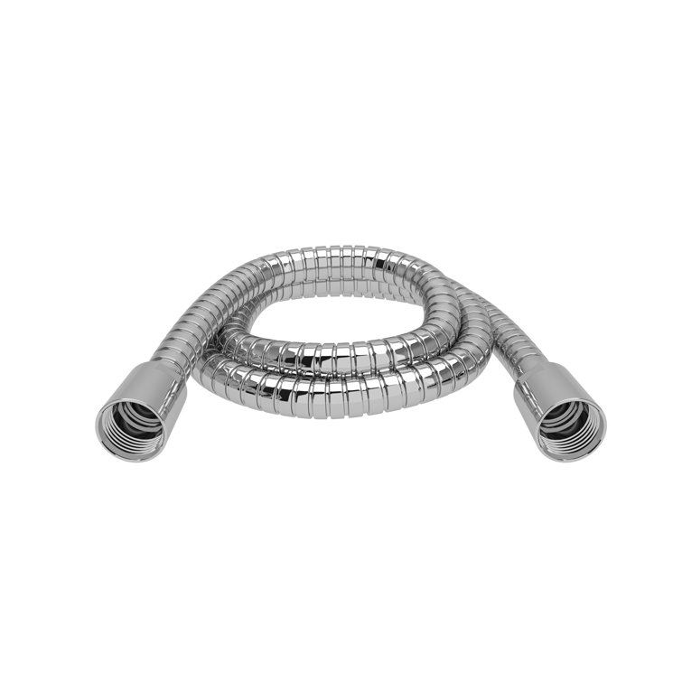 59" Polished Nickel Double Interlock Flexible Shower Hose