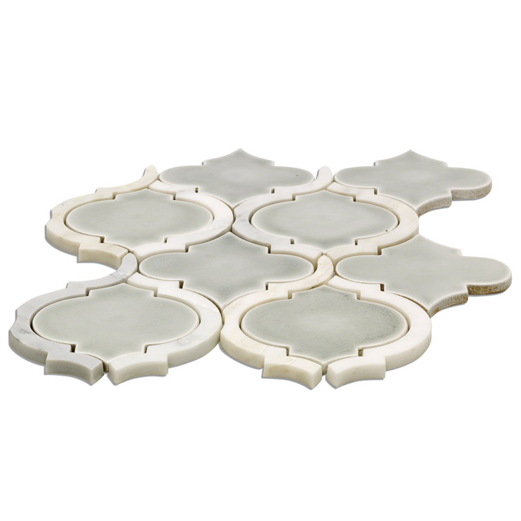 Tundra Arabesque Ceramic Mosaic Tile Sheet