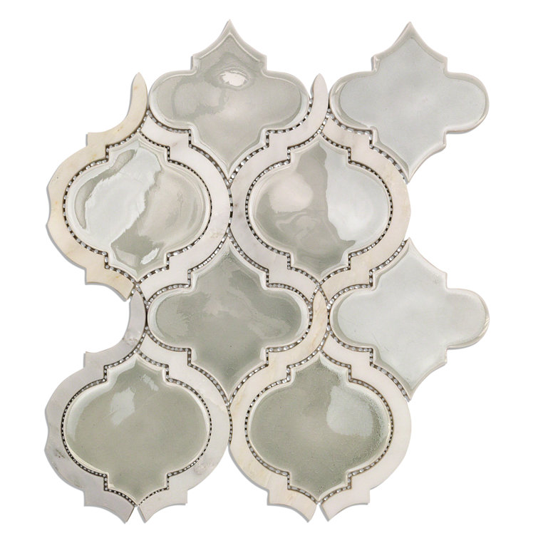Tundra Arabesque Ceramic Mosaic Tile Sheet
