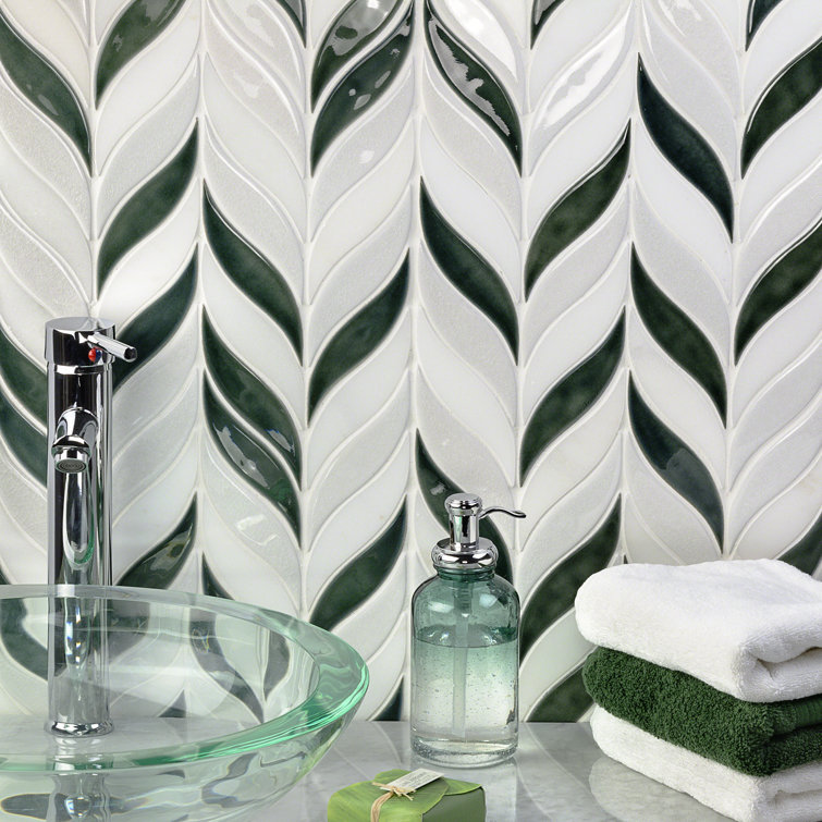 Deep Emerald 2" x 3" Ceramic Mosaic Wall Tile
