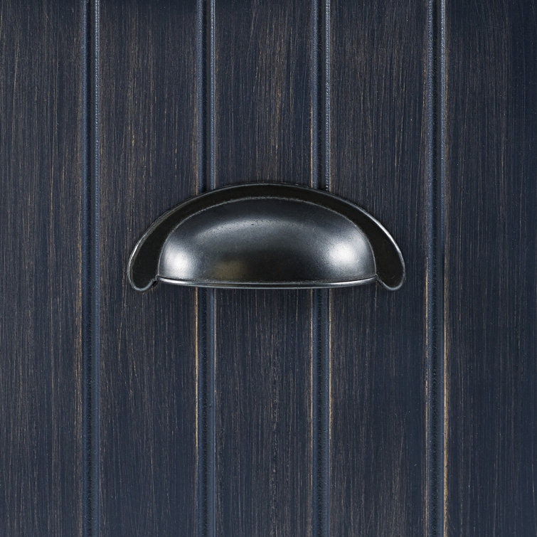 Navy Hall Tree with Bench and Storage Hooks