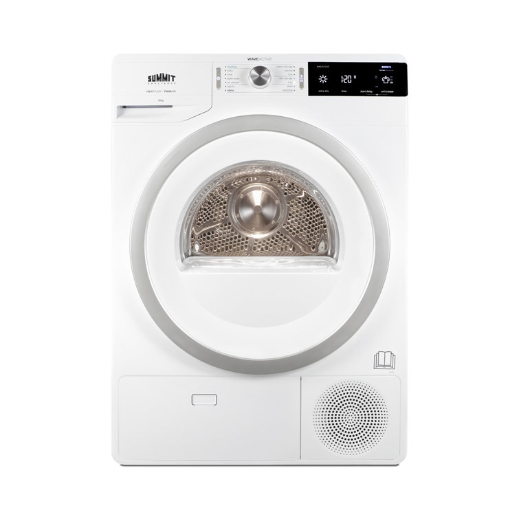 Summit Appliance SLD242W Summit Appliance 3.88 Cubic Feet Ventless Electric Stackable Dryer