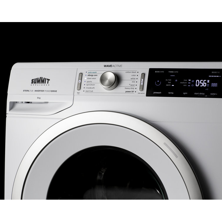 Summit 6.18 Cu. Ft. White Electric Stackable Washer Dryer Set