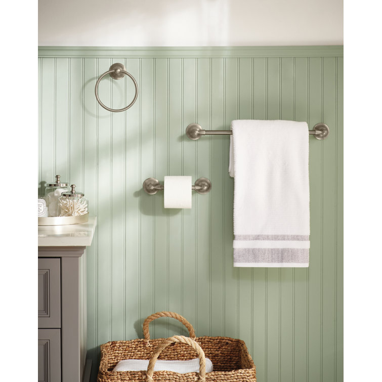 Moen Sage Brushed Nickel Wall Mounted Towel Ring