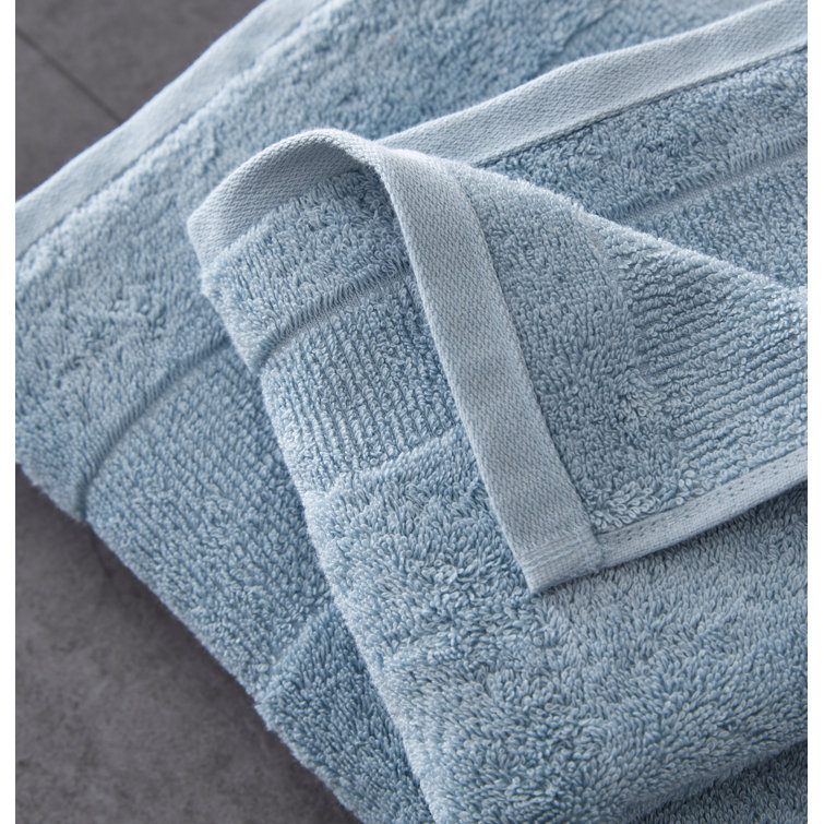 Turquoise Cotton Ridged 6-Piece Towel Set
