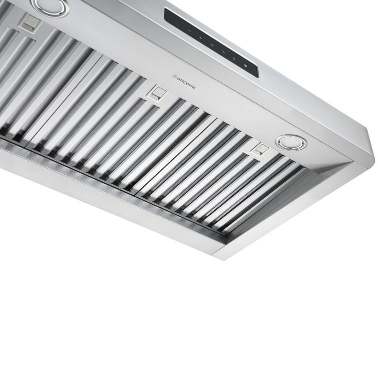 36" Stainless Steel Under Cabinet Range Hood with LED Lights