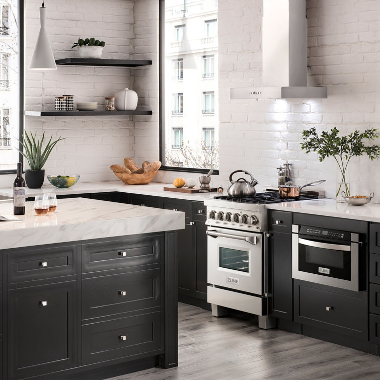 24" Stainless Steel Convertible Wall Mount Range Hood