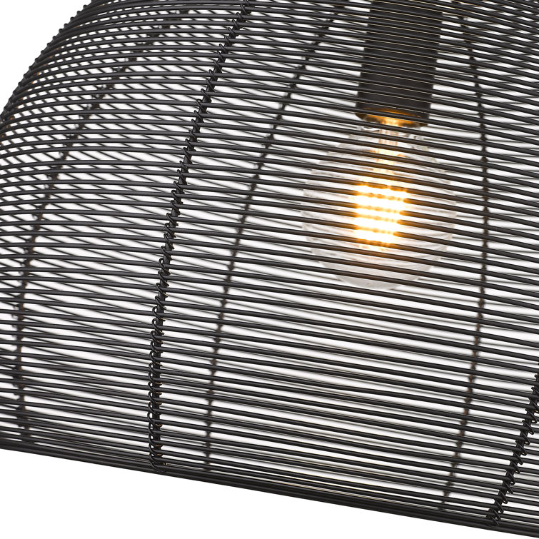 Matte Black Modern LED Bowl Pendant Light
