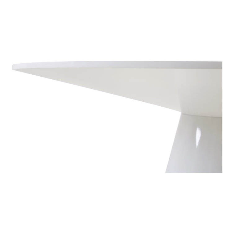 Otago Contemporary 47" Round White Reclaimed Wood Dining Table