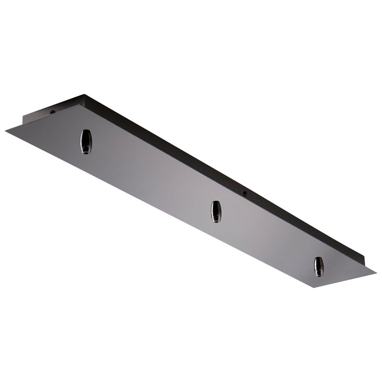 Satin Nickel 36" Linear Island Pendant Canopy, Energy Star