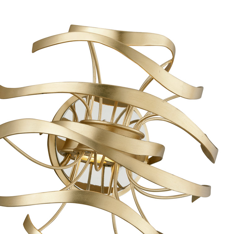 Glam Gold 12" Dimmable Plug-In Wall Sconce