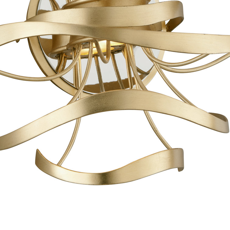 Glam Gold 12" Dimmable Plug-In Wall Sconce