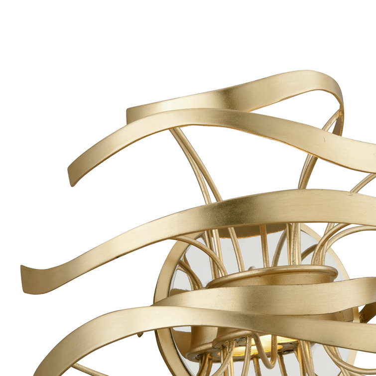 Glam Gold 12" Dimmable Plug-In Wall Sconce