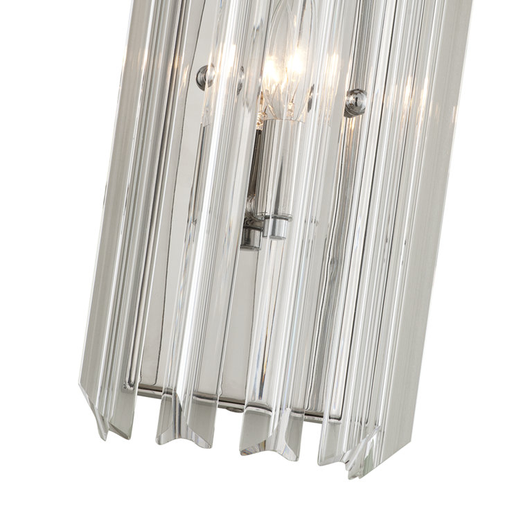 Charisma 14'' Gold Leaf and Silver Transitional Wall Sconce